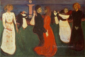 抽象的かつ装飾的 Painting - 生命のダンス 1900 エドヴァルド・ムンク 表現主義